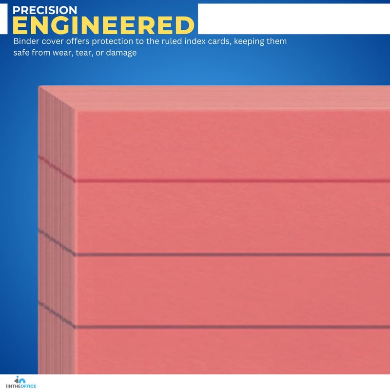 1InTheOffice Ruled Red Index Cards 3x5, Cherry Red, 200/Cards - Image 5